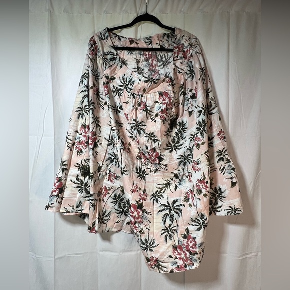 Torrid Cream Floral A-Line Skirt - Picture 4 of 5